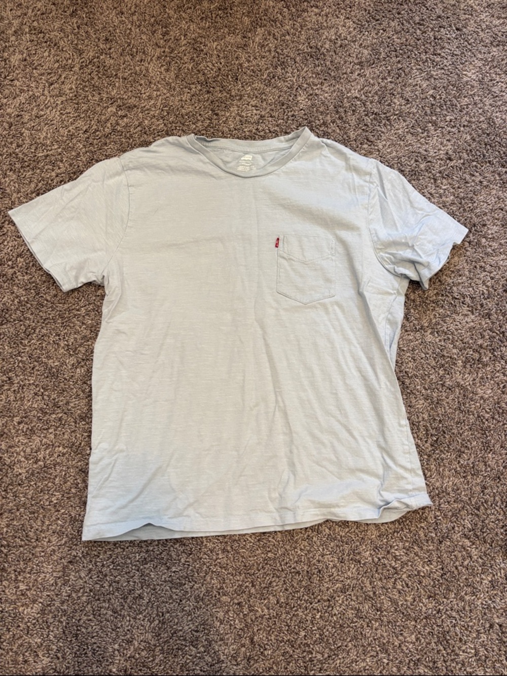 Levi's Short-Sleeve Pocket Tee - Pale Blue